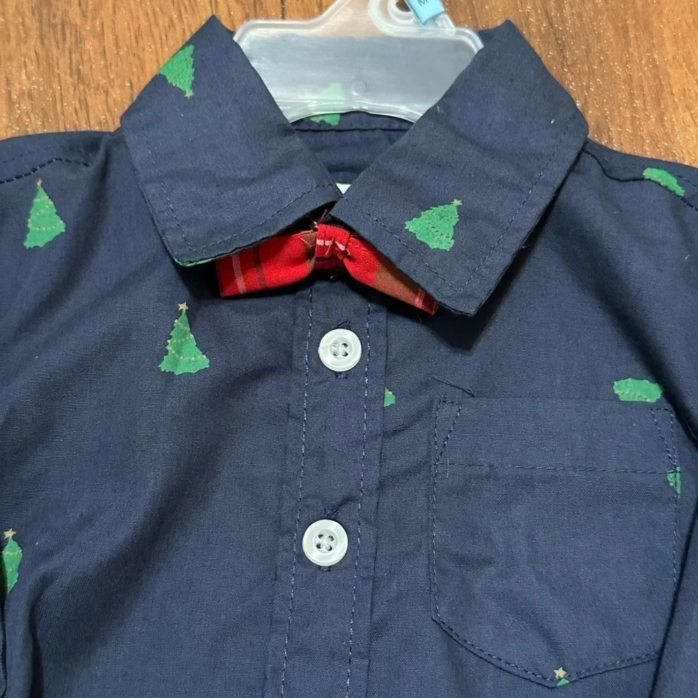Kids Navy and Tan Matching Set